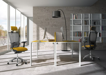 COMETA - Swivel fabric office chair with armrests by Leyform - view 3