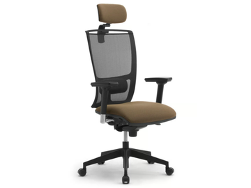 COMETA - Swivel fabric office chair with armrests by Leyform - view 2