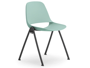 COSMO - Ergonomic stackable steel and polypropylene chair by Leyform - view 2