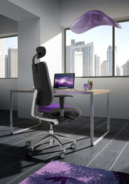 DD DINAMICA - Swivel fabric office chair with armrests by Leyform - view 3
