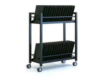 OCEAN - Steel Trolley with shelving by Leyform - view 2