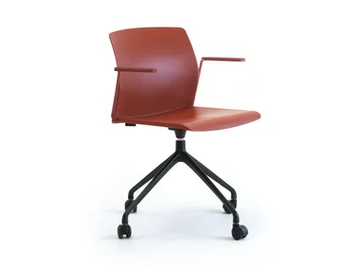 OCEAN - Recycled plastic office chair with 4-Spoke base by Leyform - view 2