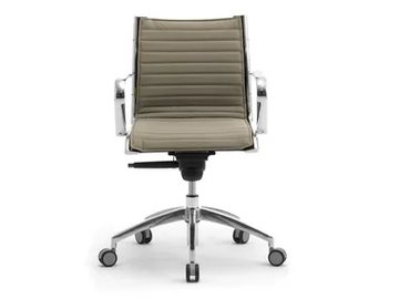 ORIGAMI IN - Fabric office chair with armrests with 5-Spoke base by Leyform - view 2