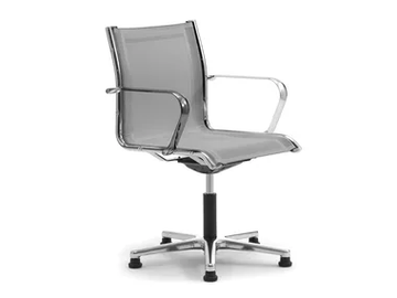 ORIGAMI RE - Swivel mesh chair with 5-spoke base by Leyform - view 2