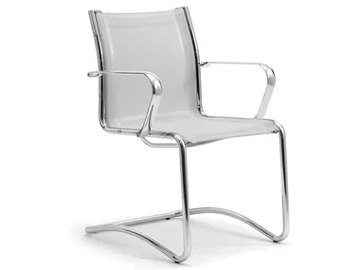 ORIGAMI RE - Cantilever chrome plated steel and fabric chair by Leyform - view 2