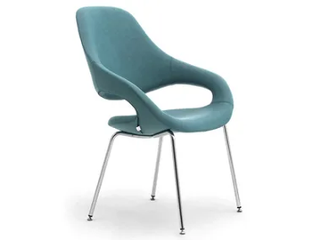 SAMBA PLUS - Leather easy chair with armrests by Leyform - view 2