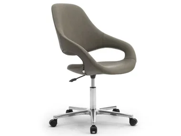 SAMBA PLUS - Height-adjustable Eco-leather office chair with castors by Leyform - view 2