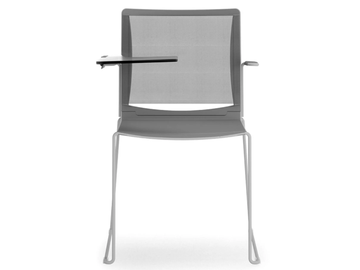 ILIKE RE - Sled base steel, mesh and polypropylene training chair by Leyform - view 2