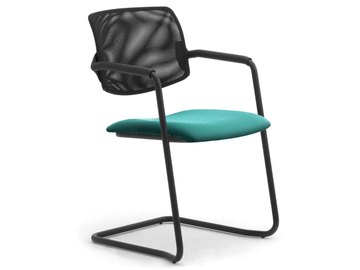 LAILA - Cantilever steel and fabric chair by Leyform - view 2