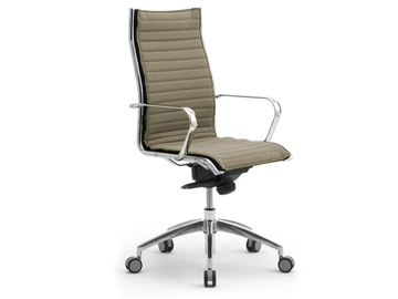 ORIGAMI IN - Fabric office chair with armrests with 5-Spoke base by Leyform - view 2