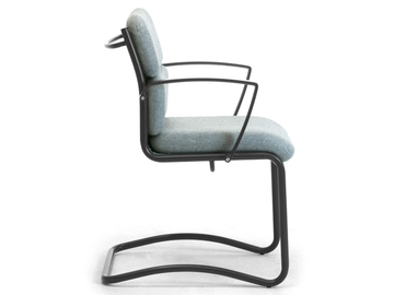 ORIGAMI MASTER - Cantilever chrome plated steel and fabric by Leyform - view 3