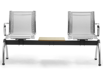 ORIGAMI RE - Freestanding steel beam seating with armrests by Leyform - view 3