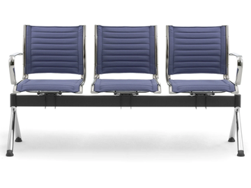ORIGAMI TD - Freestanding steel beam seating with armrests by Leyform - view 3