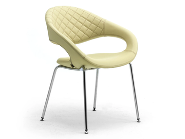 SAMBA - Leather easy chair with armrests by Leyform - view 2