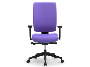 WIKI - Height-adjustable fabric office chair with 5-Spoke base by Leyform - view 2