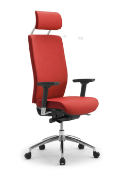 WIKI - Height-adjustable fabric office chair with 5-Spoke base by Leyform - view 2