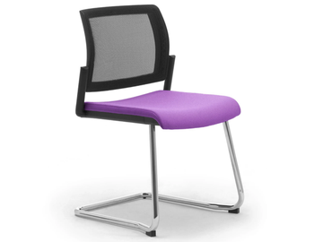 WIKI RE - Cantilever fabric chair open back by Leyform - view 3