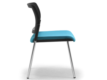 WIKI RE - Fabric chair open back with integrated cushion by Leyform - view 3