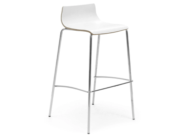 MY STOOL - High laminate and chrome steel stool by Leyform - view 2