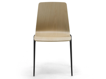 ZEROSEDICI WOOD - Stackable multi-layer wood chair with linking device by Leyform - view 2
