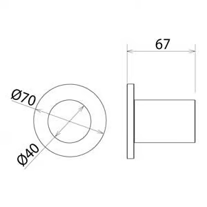 ACC023 - Stainless steel handshower holder by Linki - view 3