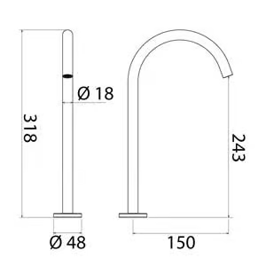 CANNE 007 - Deck-mounted stainless steel sink spout by Linki - view 3