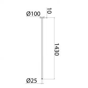 CANNE 015 - Ceiling-mounted stainless steel sink spout by Linki - view 3