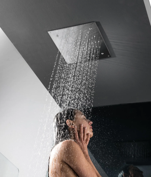 SOF058 - Mist spray square stainless steel rain shower by Linki - view 3