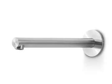 CANNE 252 - Wall-mounted stainless steel bathtub spout with plate by Linki - view 2