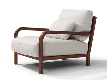 DARIO - Fabric armchair with armrests by Linteloo - view 2