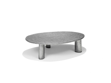 CHARLES - Aluminium coffee table by Linteloo - view 2