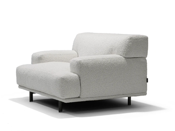 EDOARDO - Fabric armchair with armrests by Linteloo - view 3