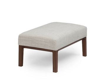 MILES - Upholstered fabric footstool by Linteloo - view 2