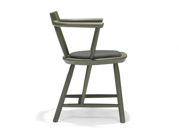 OISEAU - Solid wood chair with armrests with integrated cushion by Linteloo - view 3
