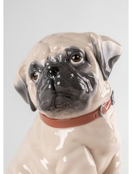 PUPPIE PUG - Porcelain decorative object by Lladró - view 3