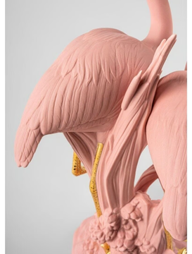 THE FLAMINGOS - Porcelain decorative object by Lladró - view 3