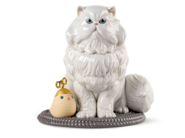 PERSIAN CAT - Porcelain decorative object by Lladró - view 2