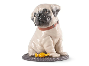 PUPPIE PUG - Porcelain decorative object by Lladró - view 2