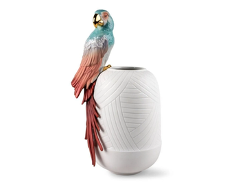 MACAW BIRD - Porcelain vase by Lladró - view 2
