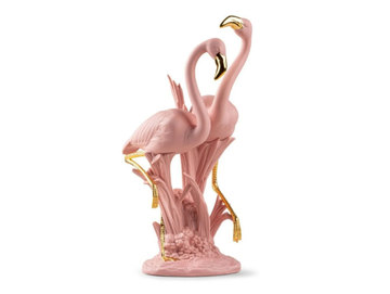 THE FLAMINGOS - Porcelain decorative object by Lladró - view 2