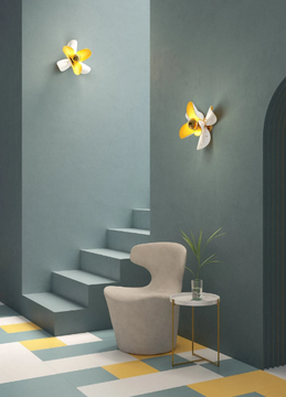 BLOSSOMS - Porcelain wall lamp by Lladró - view 3