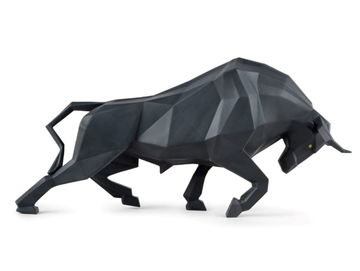 BULL - Porcelain decorative object by Lladró - view 2