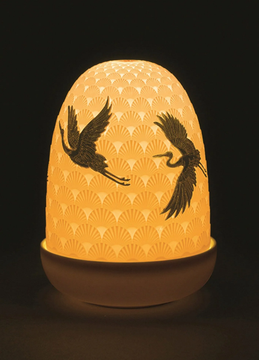 CRANES DOME - LED rechargeable porcelain table lamp by Lladró - view 3