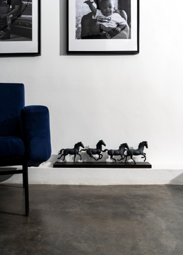 GALLOPING HERD HORSES - Porcelain sculpture by Lladró - view 3