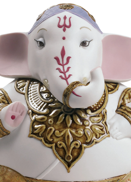 GANESHA - Porcelain decorative object by Lladró - view 3
