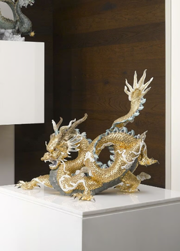 GREAT DRAGON - Porcelain decorative object by Lladró - view 3