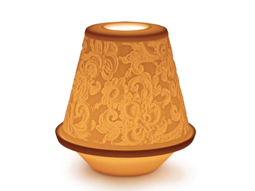 LACE WITH PLATE - Cordless porcelain table lamp by Lladró - view 2