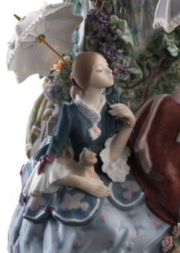 LADIES FROM ARANJUEZ - Porcelain decorative object by Lladró - view 3