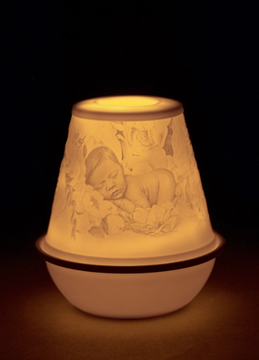 LITHOPHANES - Cordless porcelain table lamp by Lladró - view 3