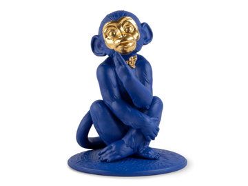 LITTLE MONKEY - Porcelain decorative object by Lladró - view 2